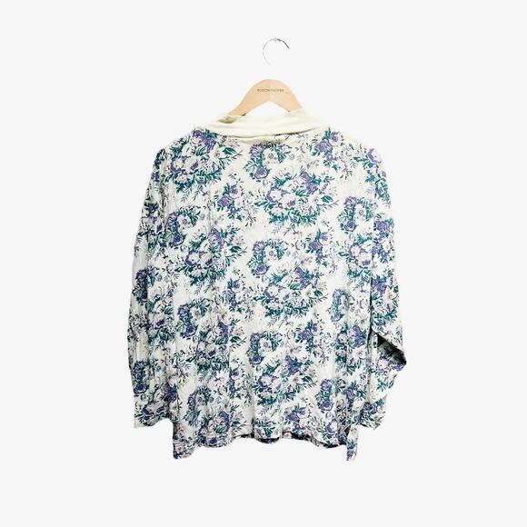 Vintage Victoria's Secret Gold Label Floral Top - Picture 2 of 8